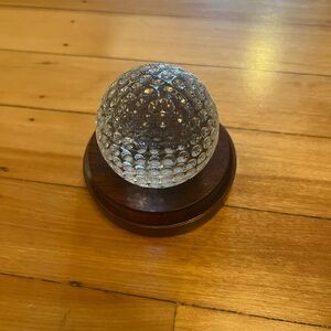 Waterford Golf ball paperweight